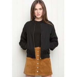 Brandy Melville Black Bomber Jacket